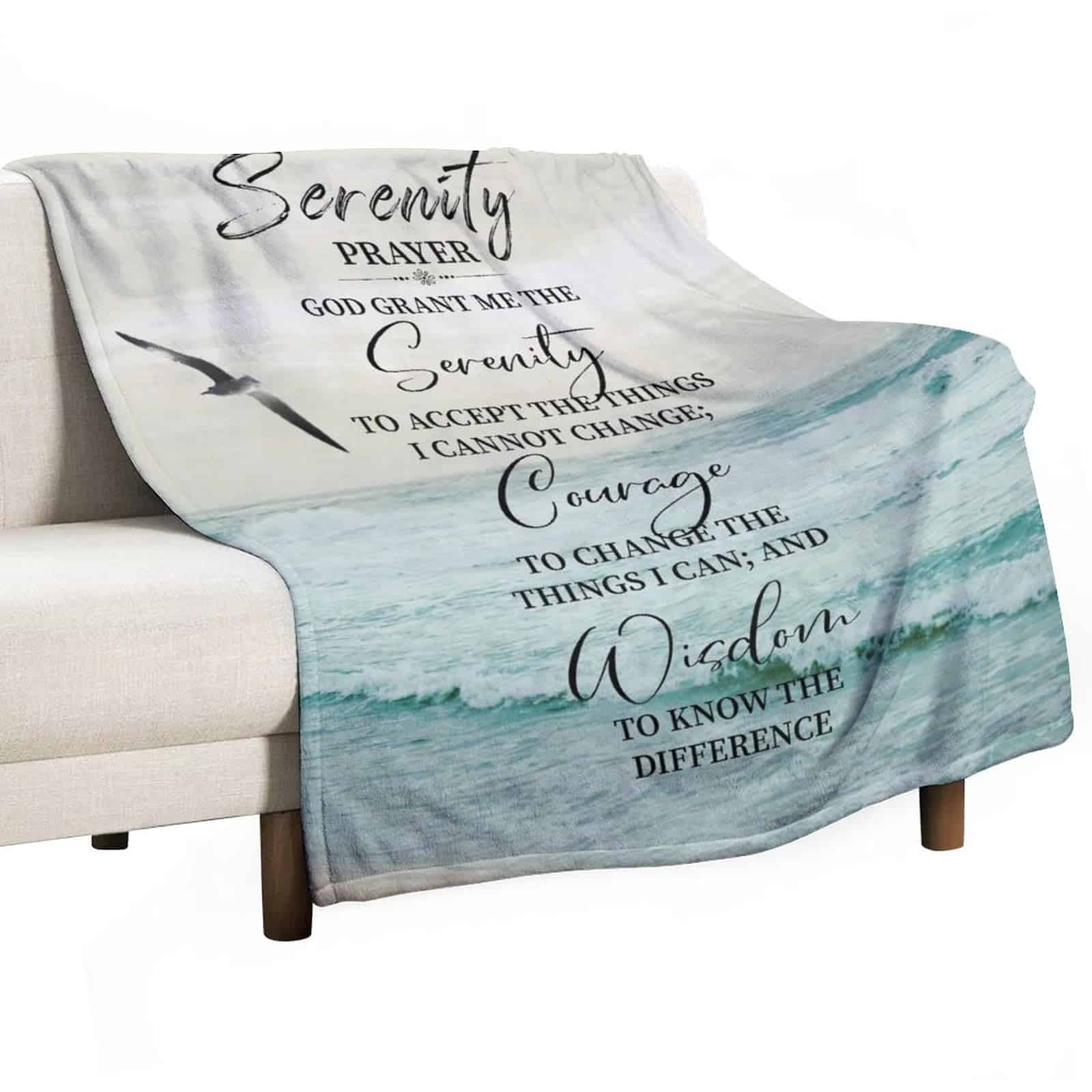 Manta de Oración de la Serenidad Regalos Cristianos para - Imagen 3