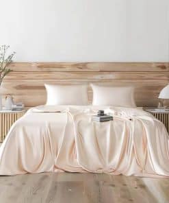 Juego de sábanas de satén Candoury, 4 piezas, tamaño King,