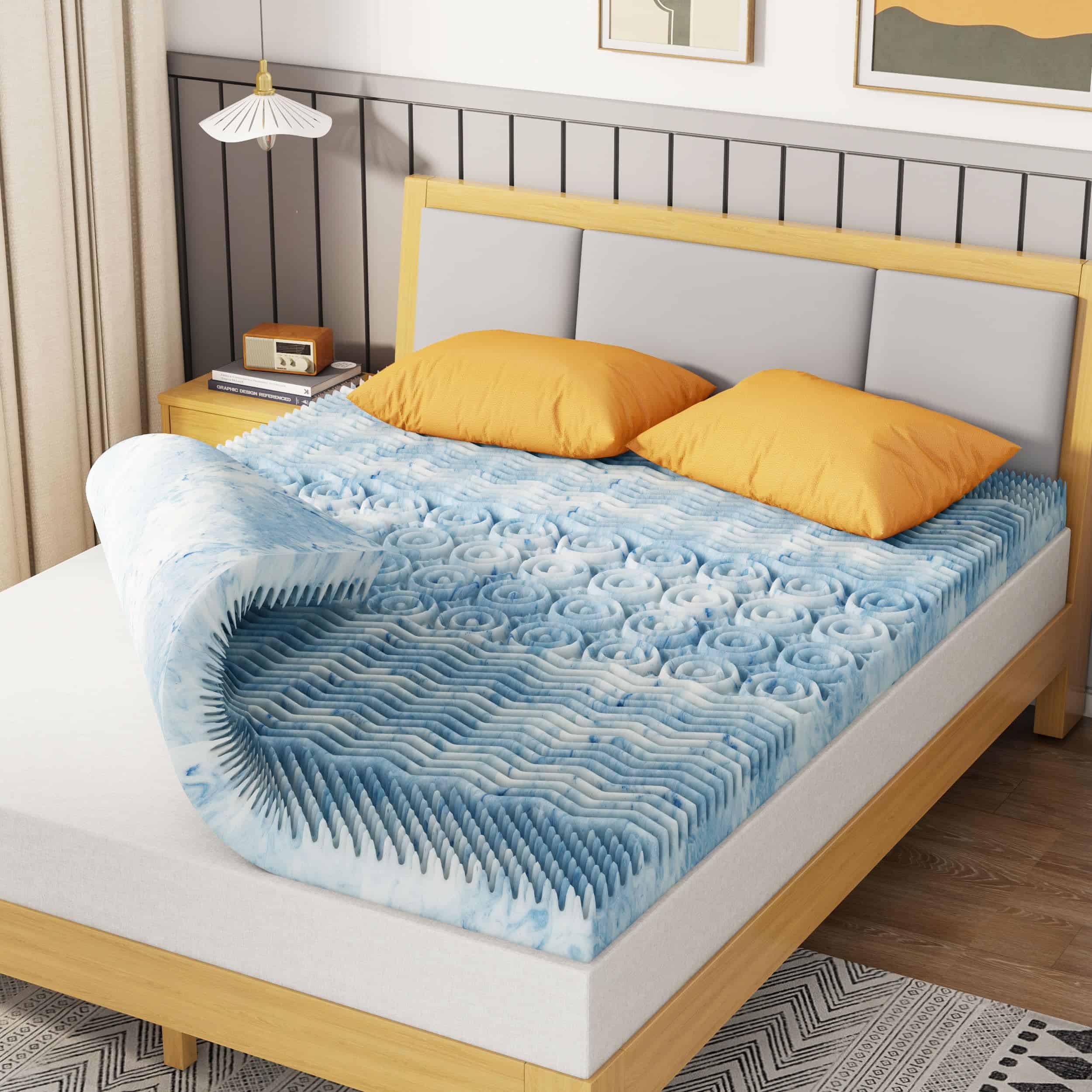 Molphit Topper de Colchón de Espuma Viscoelástica de 3