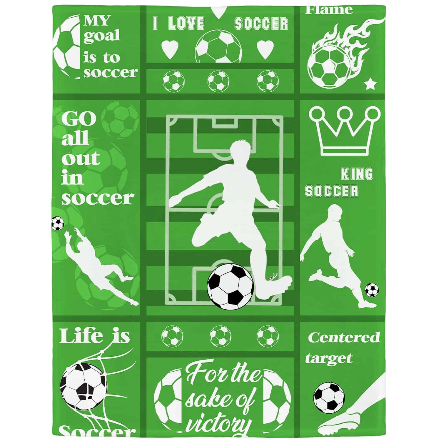 Manta de fútbol ABOXOBOG para sofá cama 50" x 60" Suave