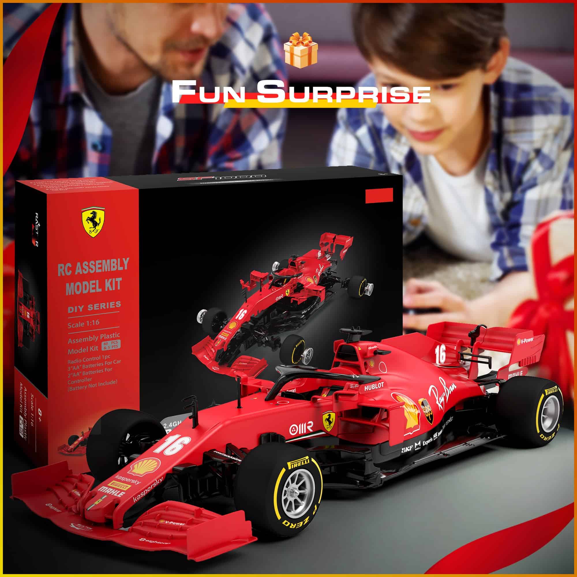 Kit de construcción de automóvil Ferrari F1 SF1000 con - Imagen 5