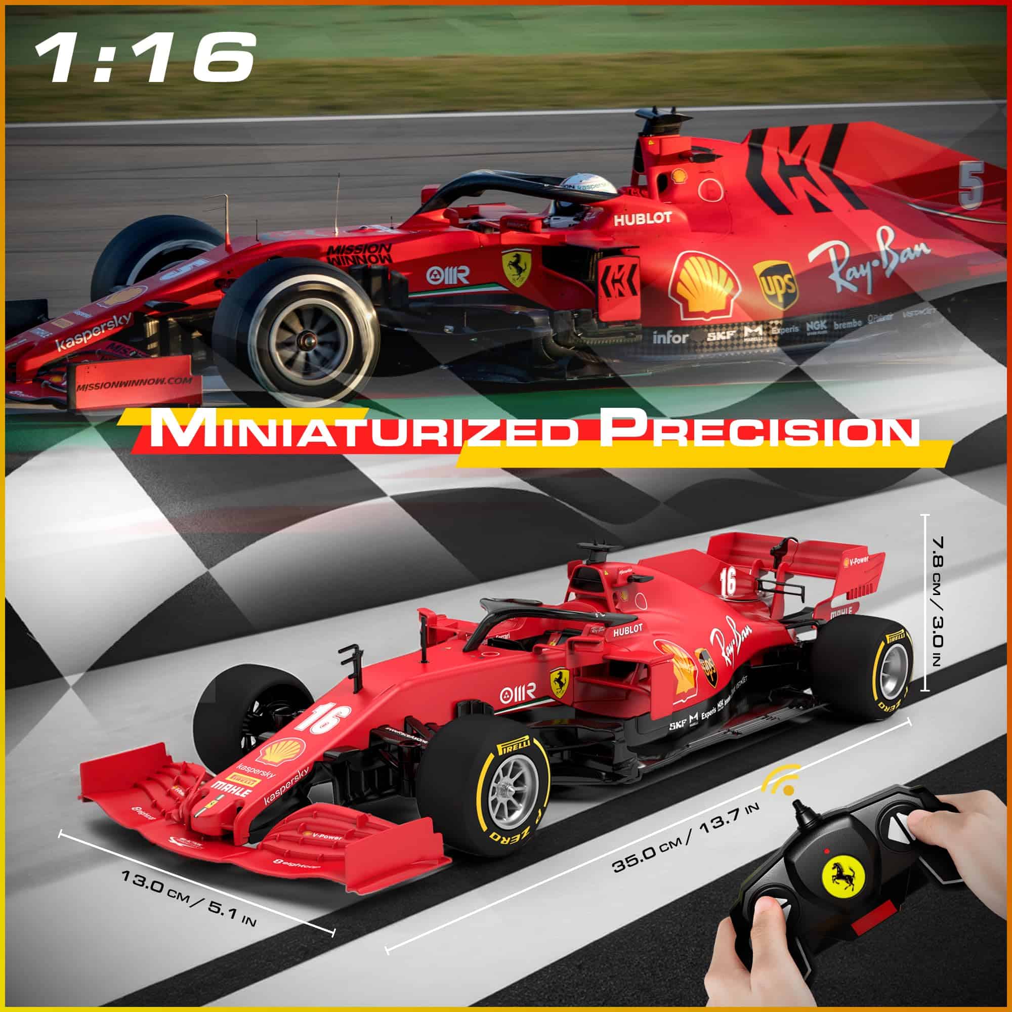 Kit de construcción de automóvil Ferrari F1 SF1000 con - Imagen 4