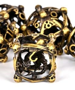 Set de Dados de Metal DND, UBEUCK 7PCS Dados -Dados de Bronc