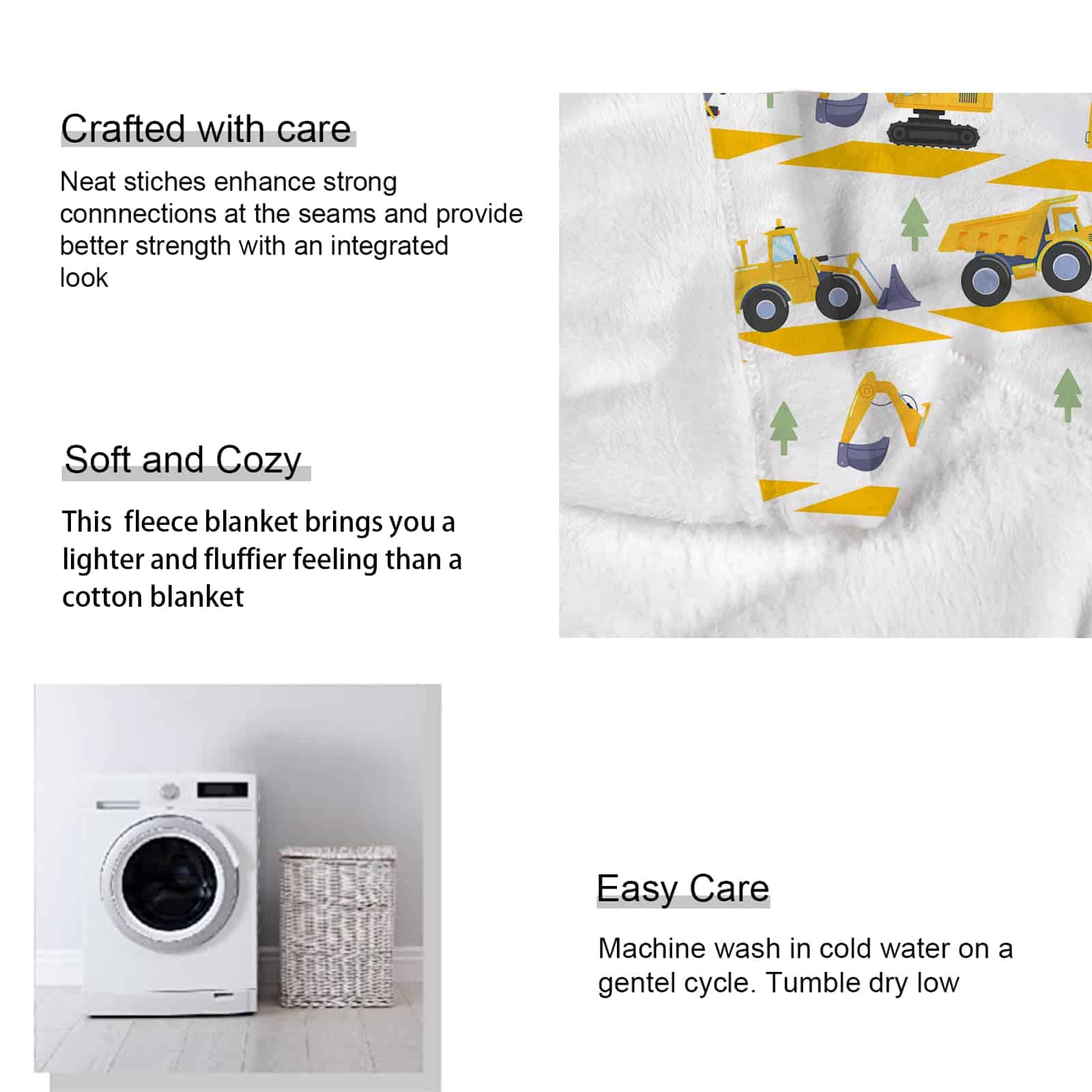 Manta de tir Truck ABOXOBOG para sofá cama 50" x 60" Suave - Imagen 8