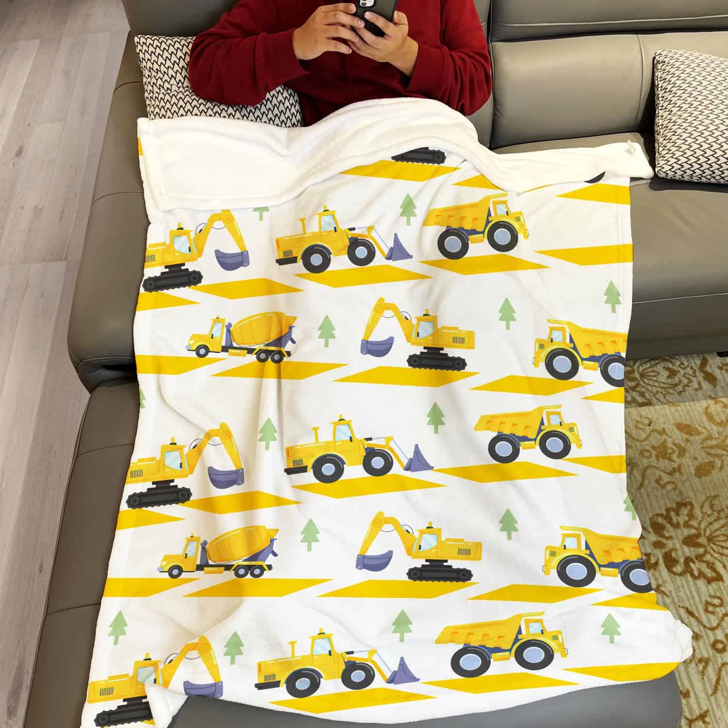 Manta de tir Truck ABOXOBOG para sofá cama 50" x 60" Suave - Imagen 3