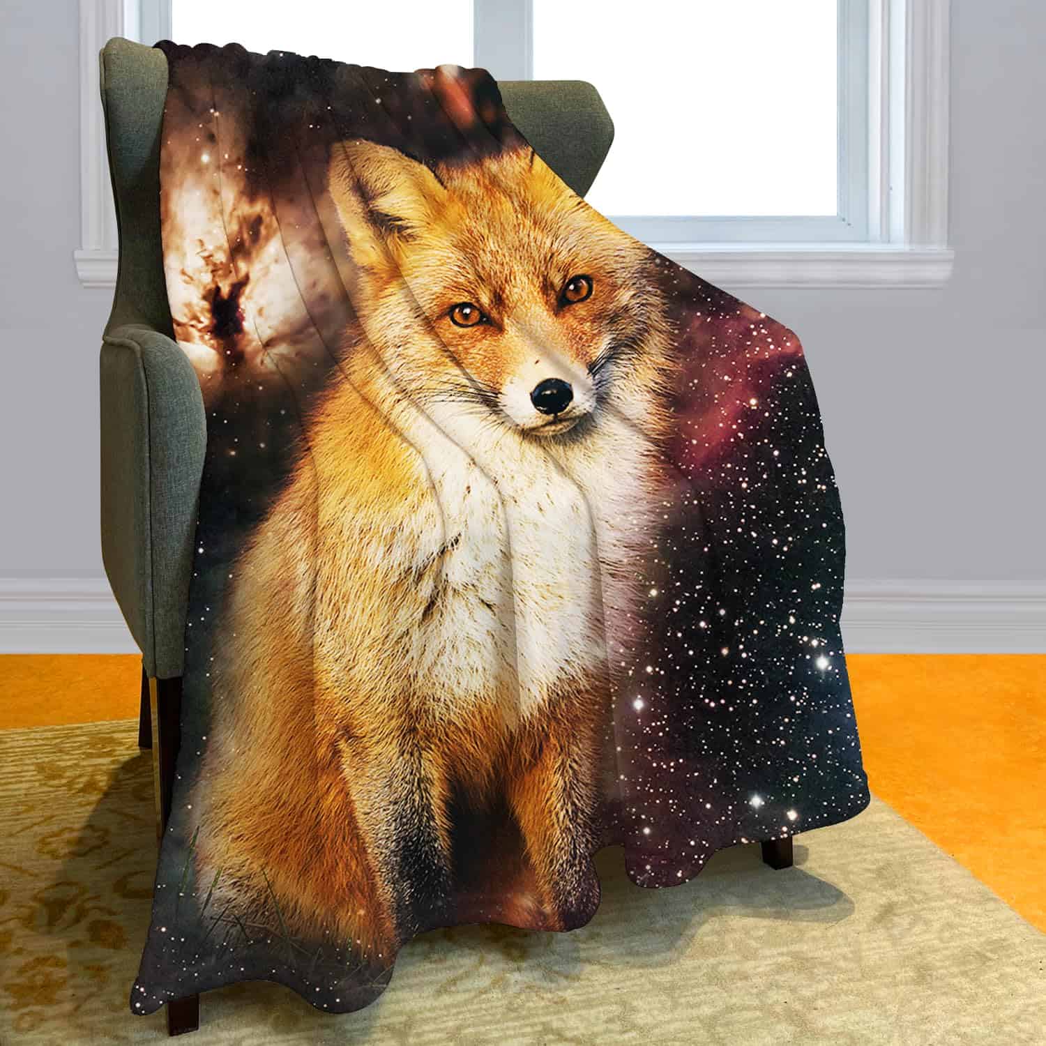 Manta de lobo ABOXOBOG para sofá cama 60" x 80" Suave - Imagen 5