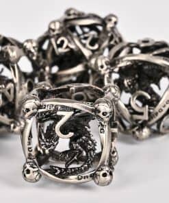 Set de Dados de Metal DND, UBEUCK 7PCS Dados de Calavera y
