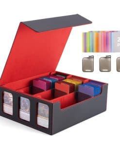 Venssu Caja de Almacenamiento para Cartas de Trading con