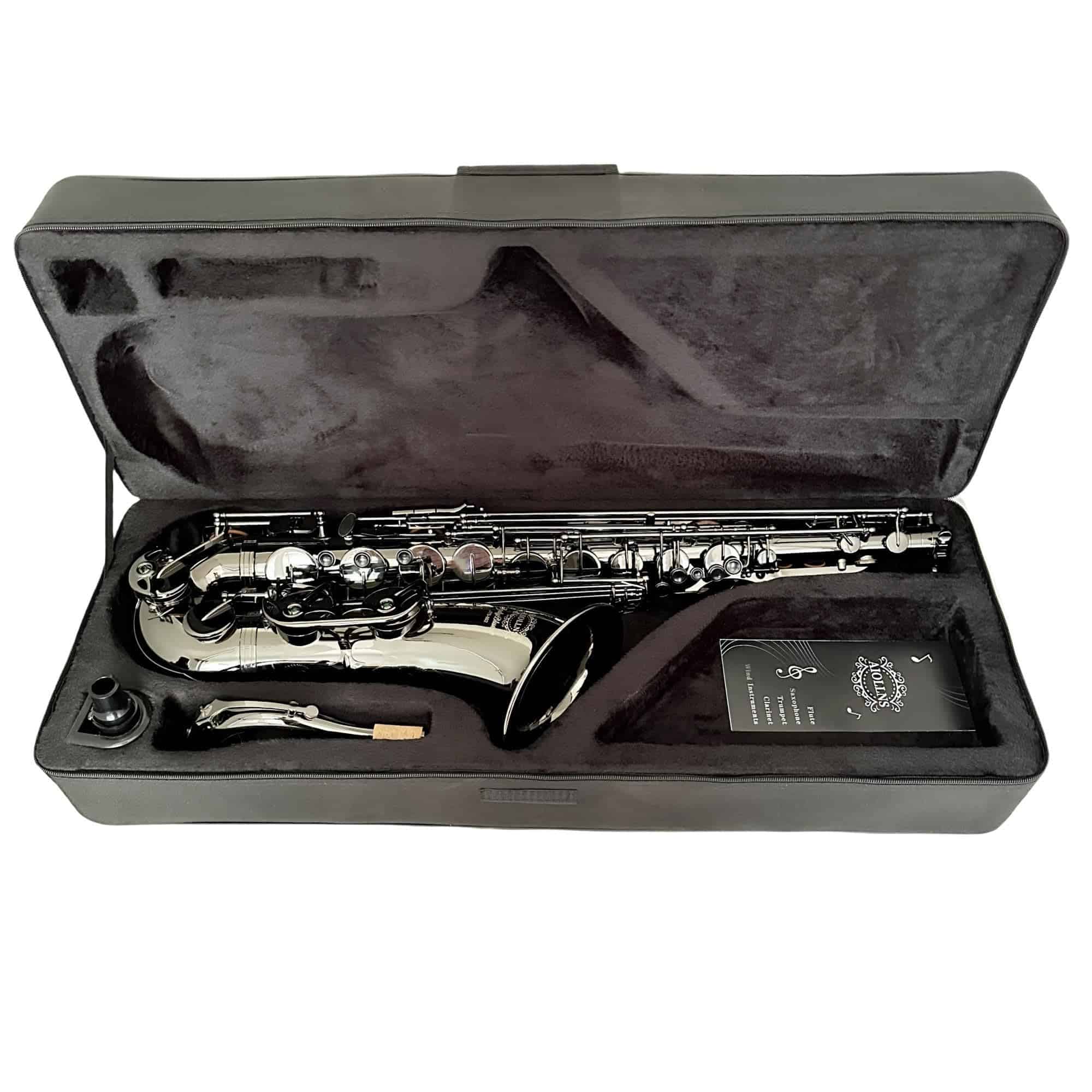 Saxofón Tenor Aiollns JTS-802 Si Bemol Color Negro - Imagen 4