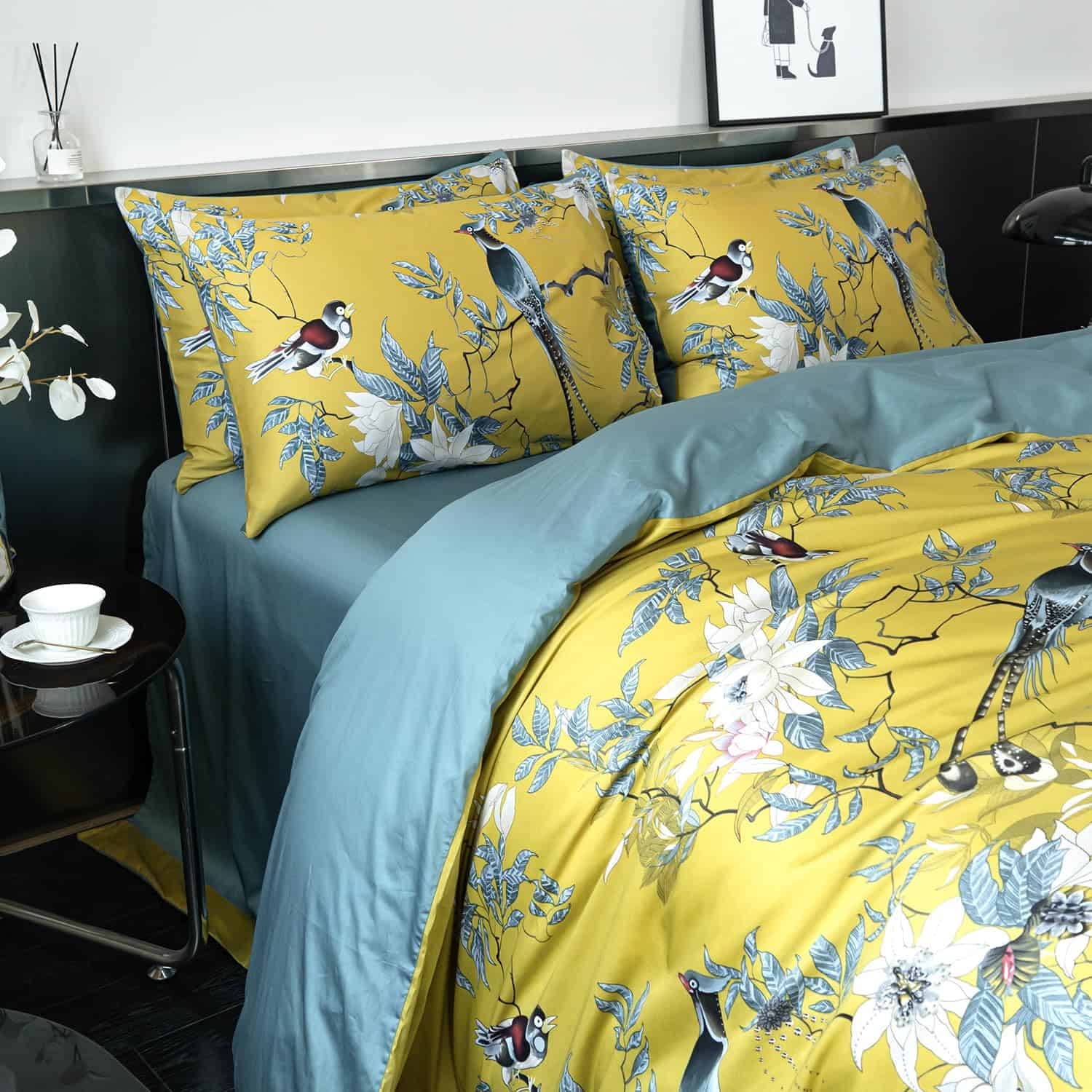 Juego de Funda Nórdica BUPIRD Twin de Algodón Floral - Set - Imagen 7