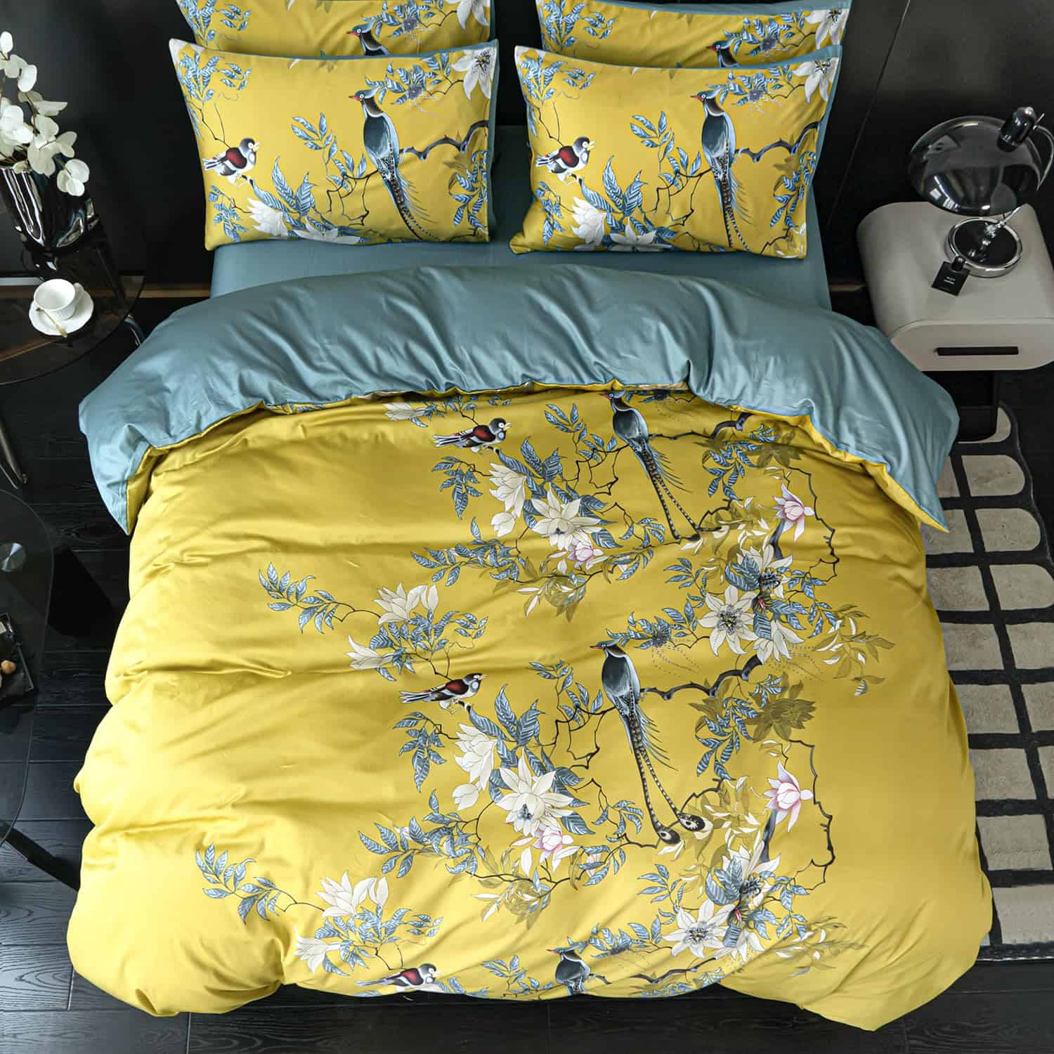 Juego de Funda Nórdica BUPIRD Twin de Algodón Floral - Set - Imagen 6