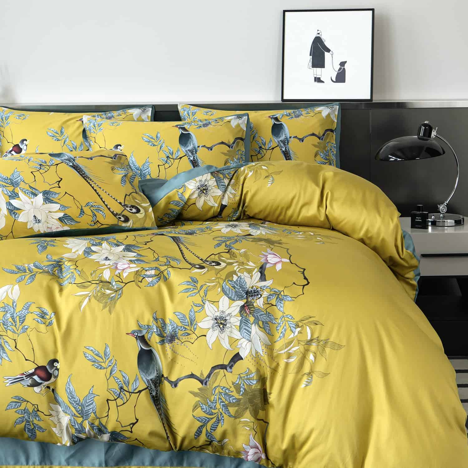 Juego de Funda Nórdica BUPIRD Twin de Algodón Floral - Set - Imagen 8