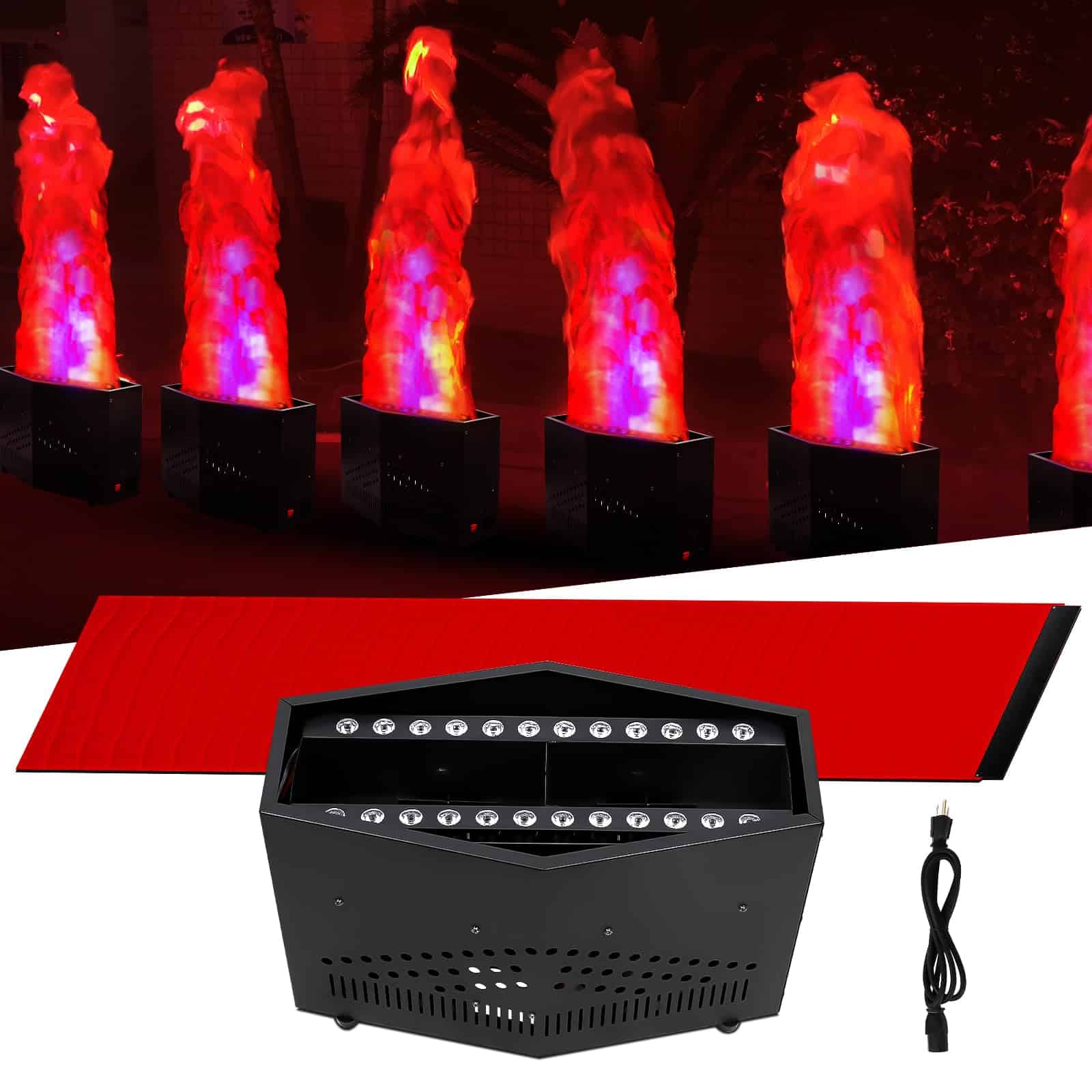 Luz de Fuego Falso con 36 Luces LED 6ft Lámpara de Llamas