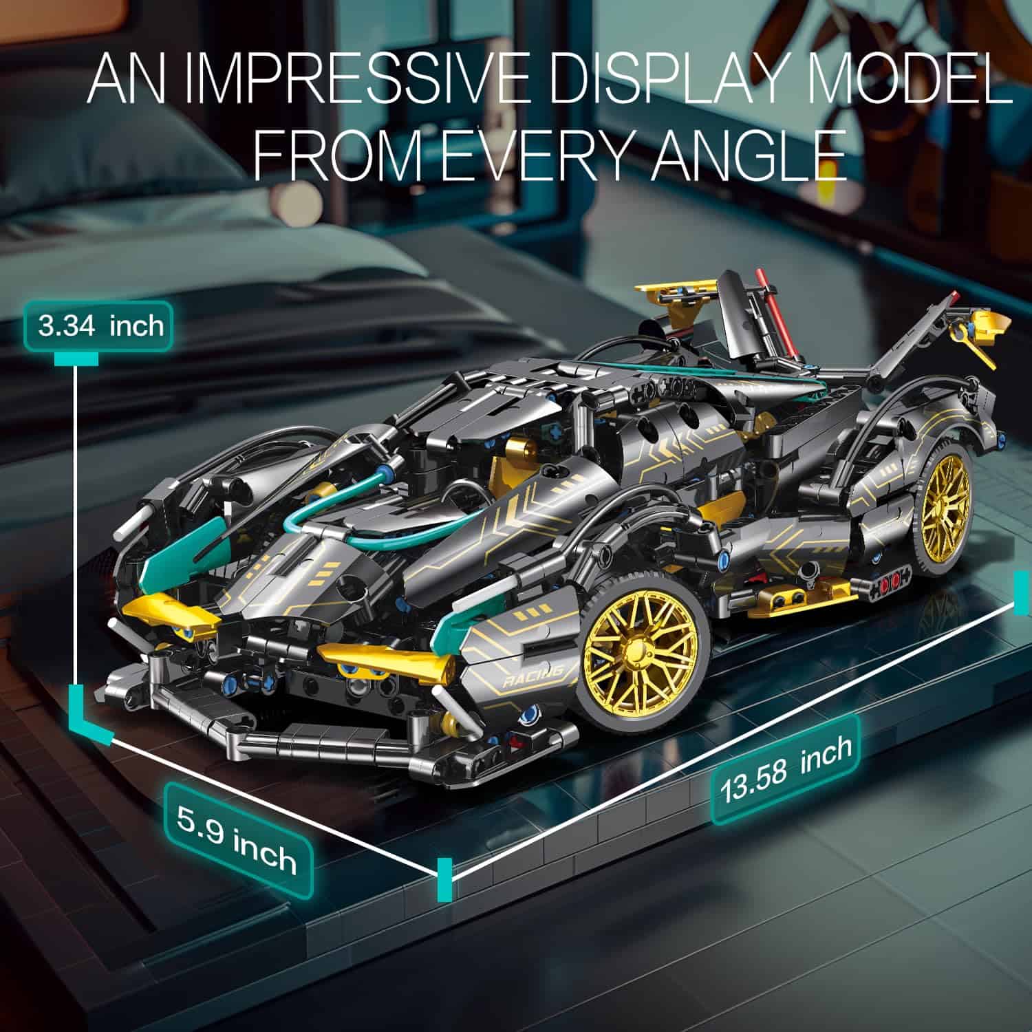 JSINMA Technic Sports Car Building Blocks Toys Boys or - Imagen 7