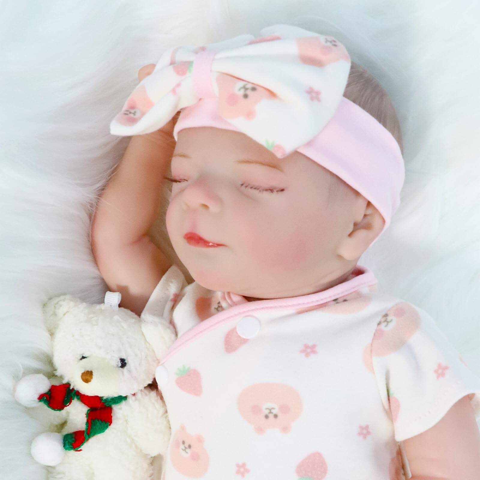 Muñeca Reborn SOWISEOPT de 17", Realista con Cuerpo Suave, - Imagen 6