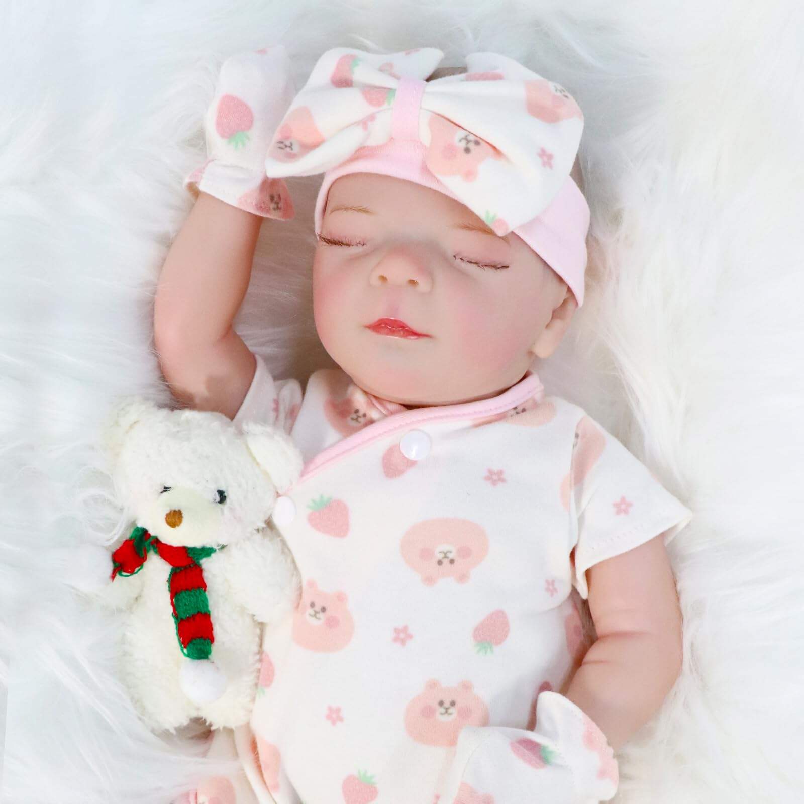 Muñeca Reborn SOWISEOPT de 17", Realista con Cuerpo Suave, - Imagen 3