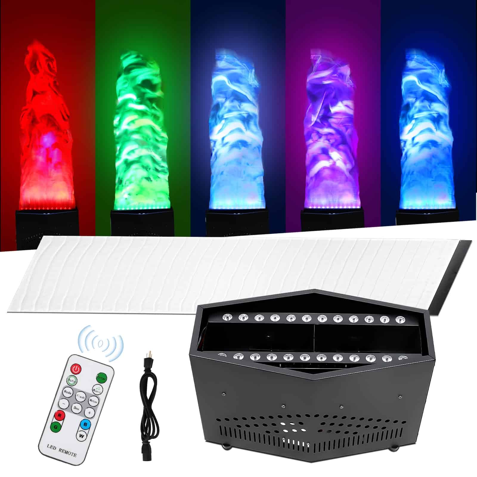 Luz de Fuego Falso RGB con 36 LEDs 6ft Lámpara Simulada de