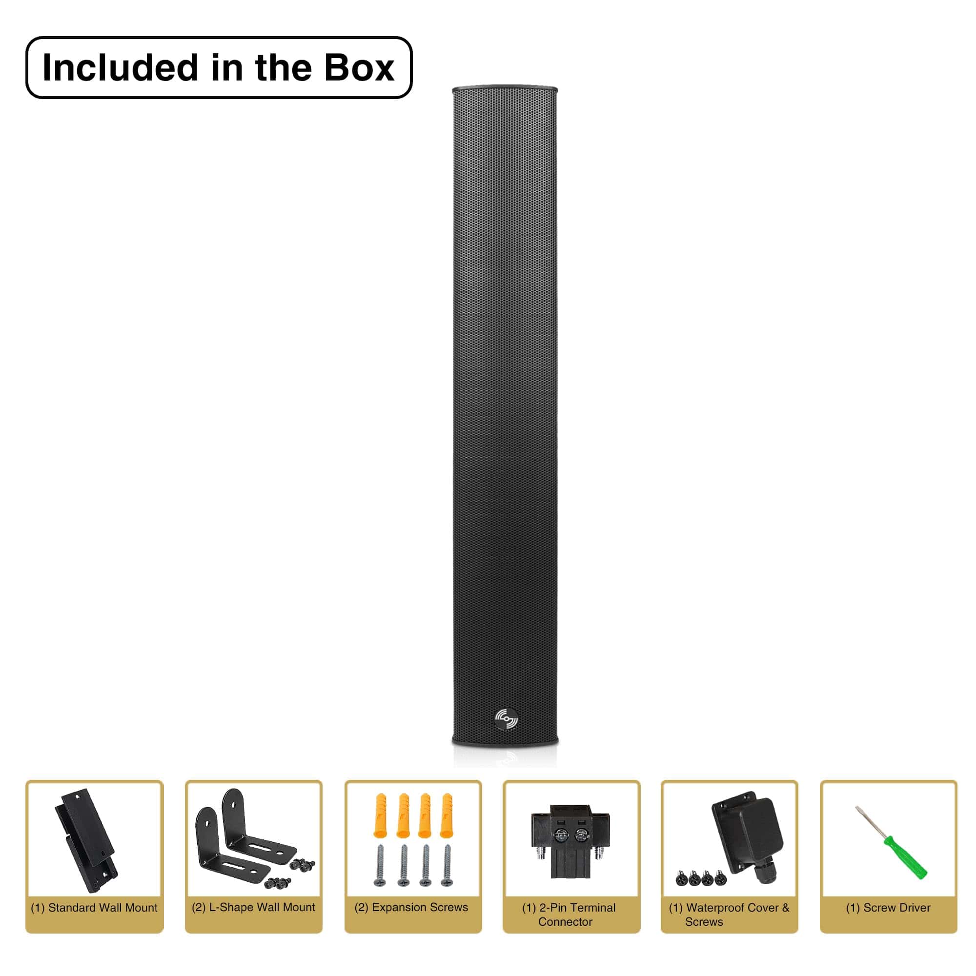 Altavoz de columna compacto de aluminio resistente a la - Imagen 8