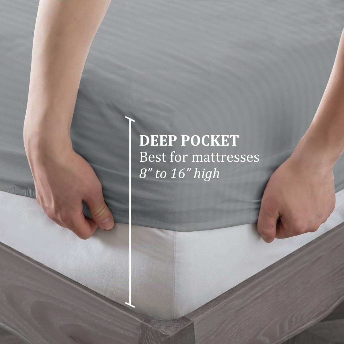 Juego de sábanas Queen BLISSI HOME de microfibra cepillada - Imagen 6