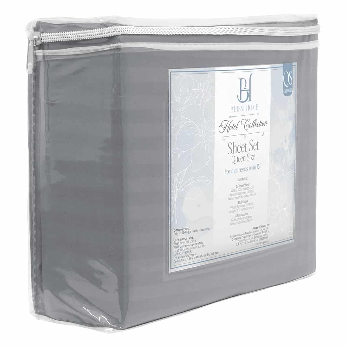 Juego de sábanas Queen BLISSI HOME de microfibra cepillada - Imagen 9