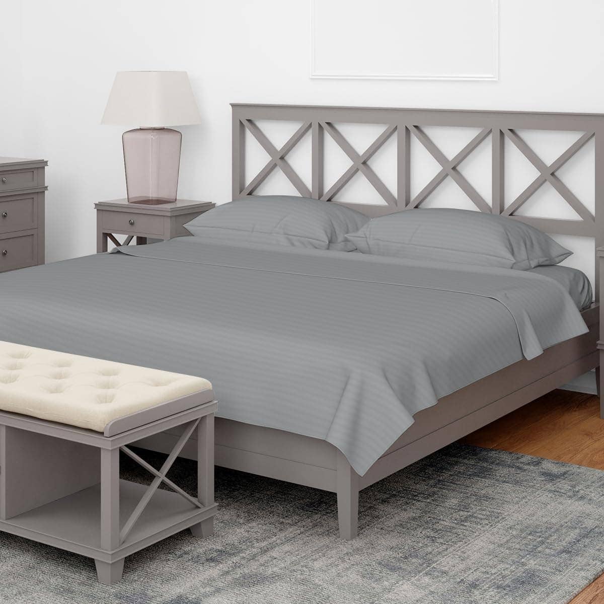 Juego de sábanas Queen BLISSI HOME de microfibra cepillada