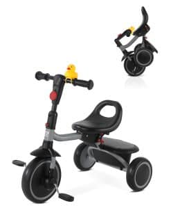 Triciclo para niños de 18 meses a 5 -Gris