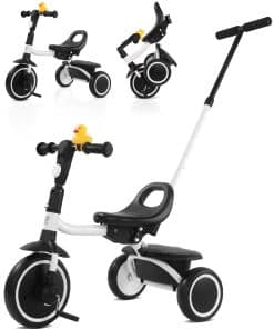 Triciclo para niños de 18 meses a 5 años -Blanco