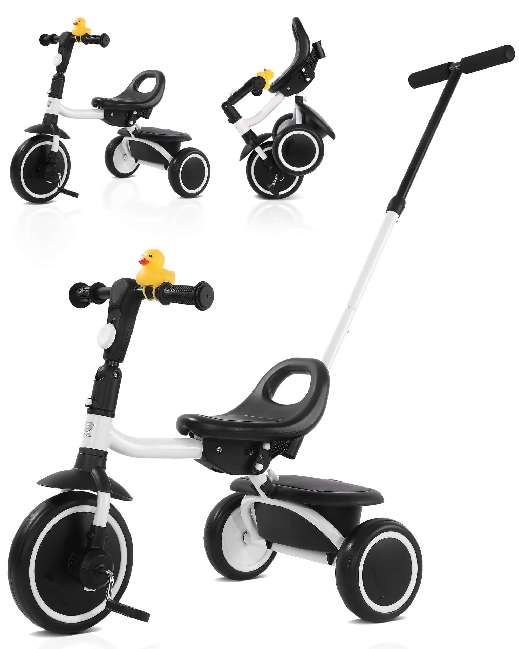 Triciclo para niños de 18 meses a 5 años -Blanco