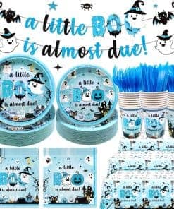 183Pcs A Little Boo Is Almost Due Baby Shower Boy Little