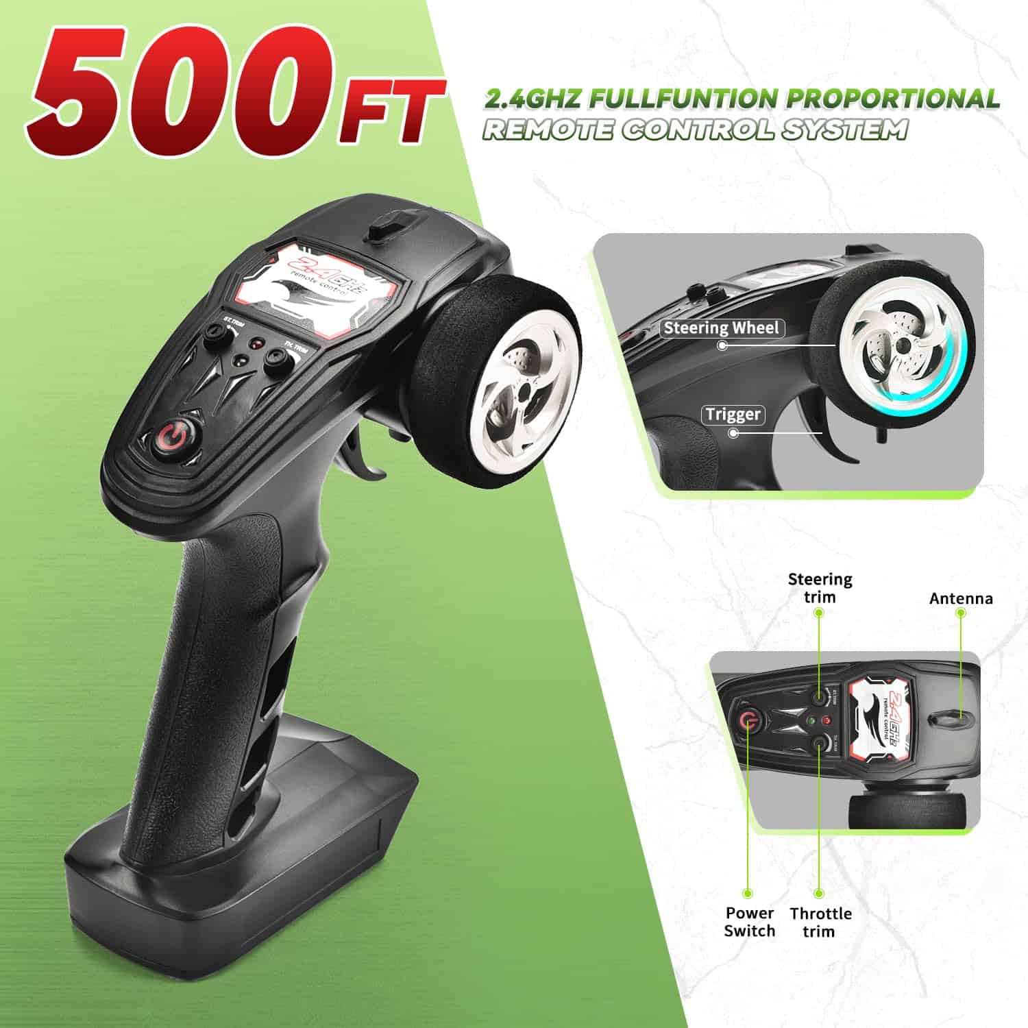 WIAORCHI Coches teledirigidos de alta velocidad a escala - Imagen 3