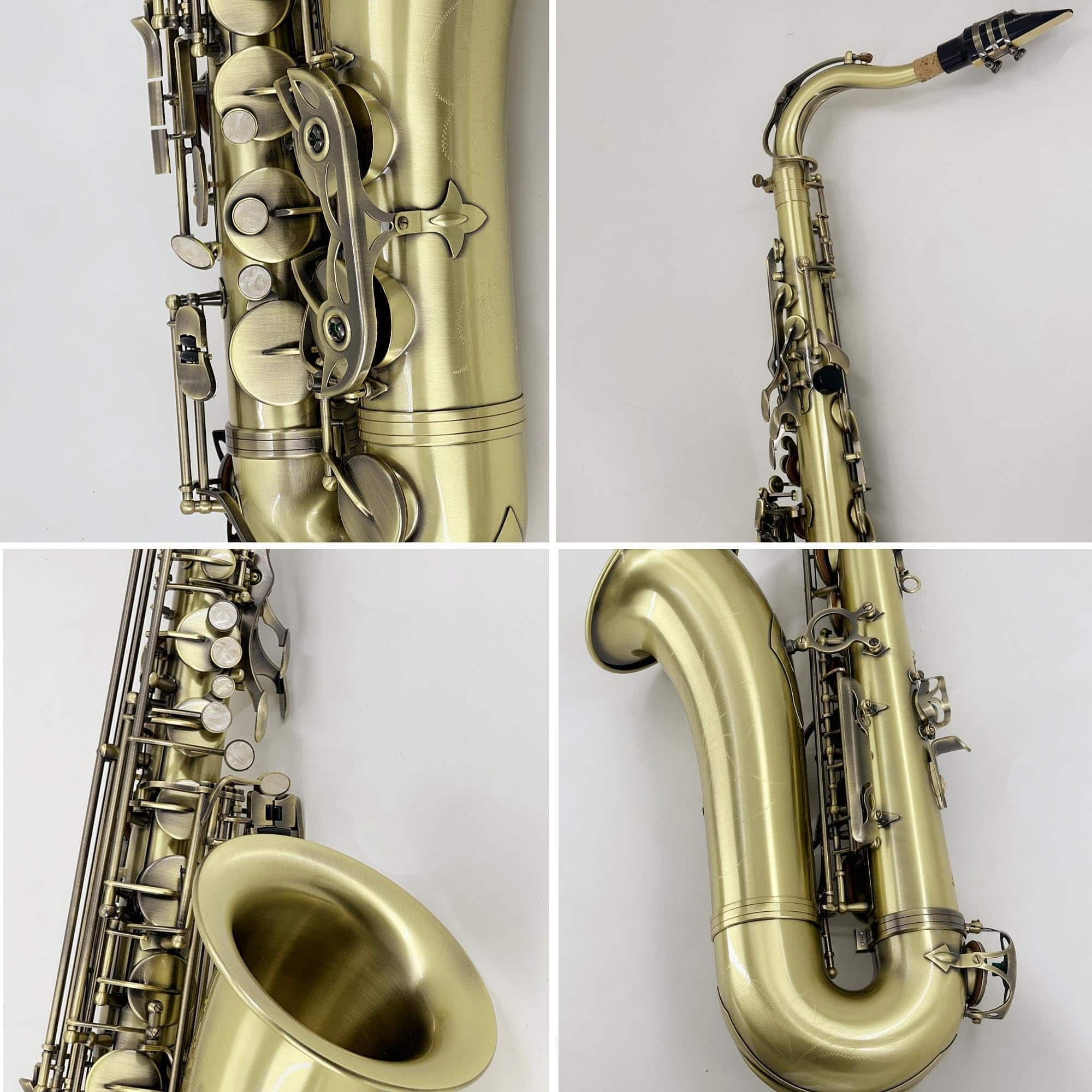 Saxofón Tenor Aiollns JTS-804 Si Bemol Color Bronce Antiguo - Imagen 3