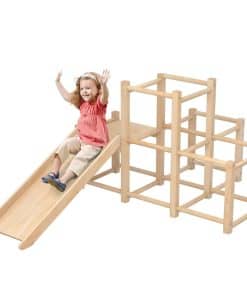 Gimnasio de jungla interior de madera, Montessori escalador