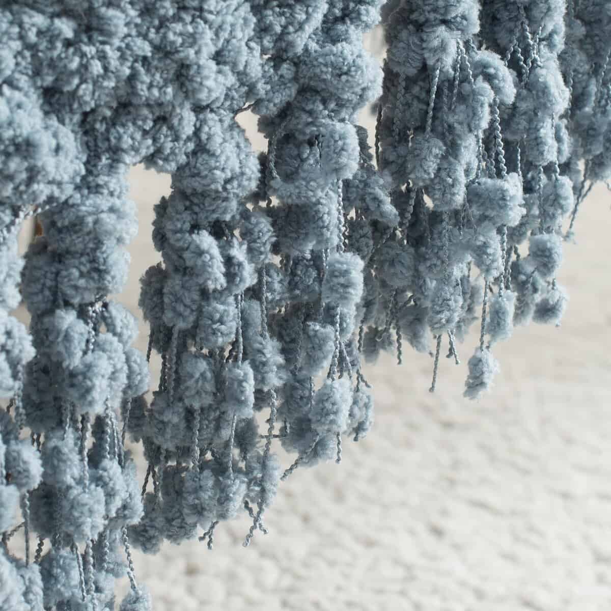 Manta de Tiro para Sofá LONG CREATE, Azul Polvoriento, - Imagen 7