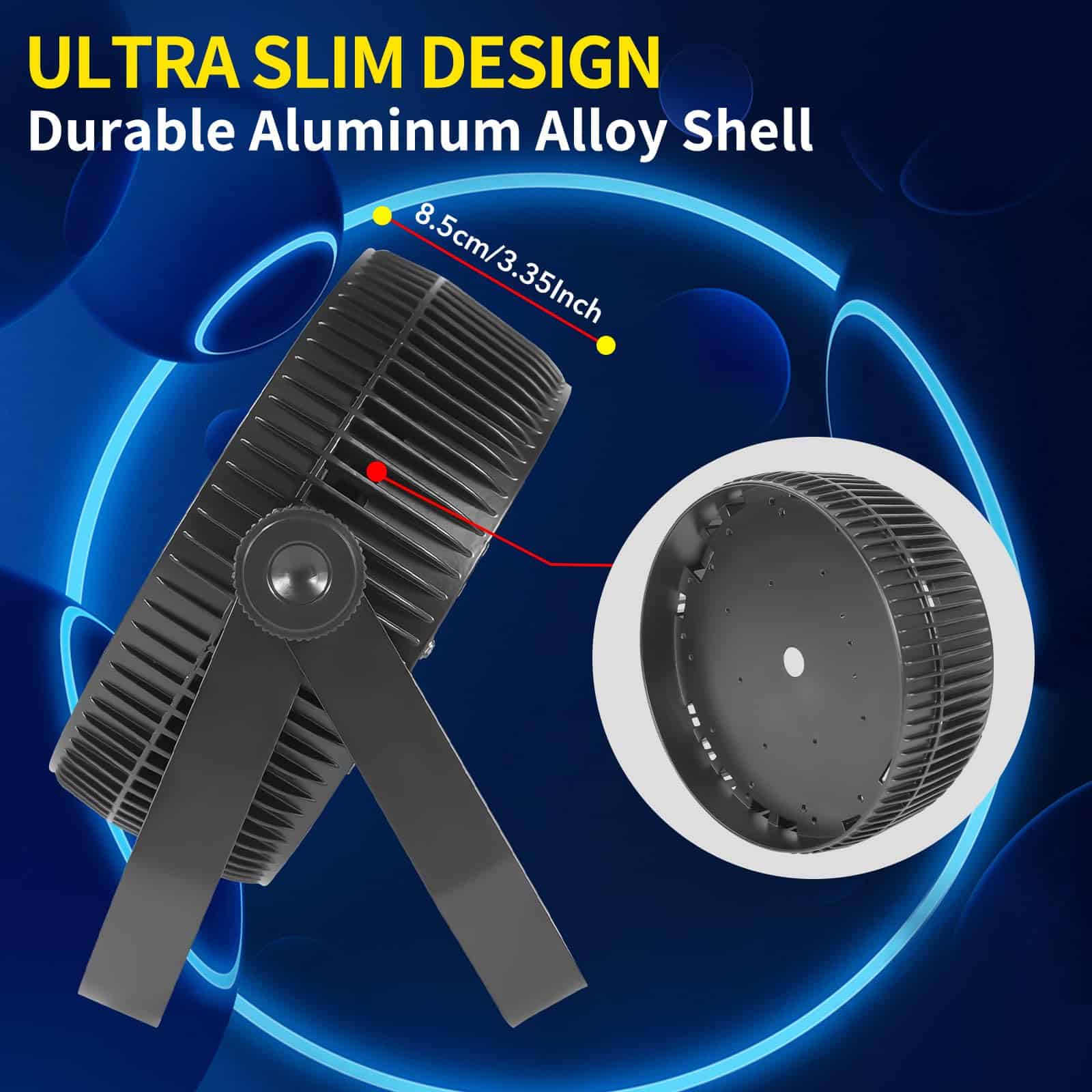 Luces de Escenario LED, 18x18 Watt RGBWAUV 6-en-1 Luz Par - Imagen 6