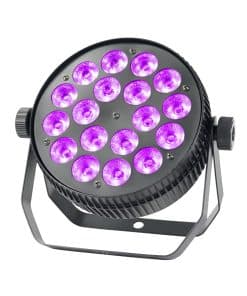 Luces de Escenario LED, 18x 18 Vatios RGBWA+UV 6-en-1 Luz