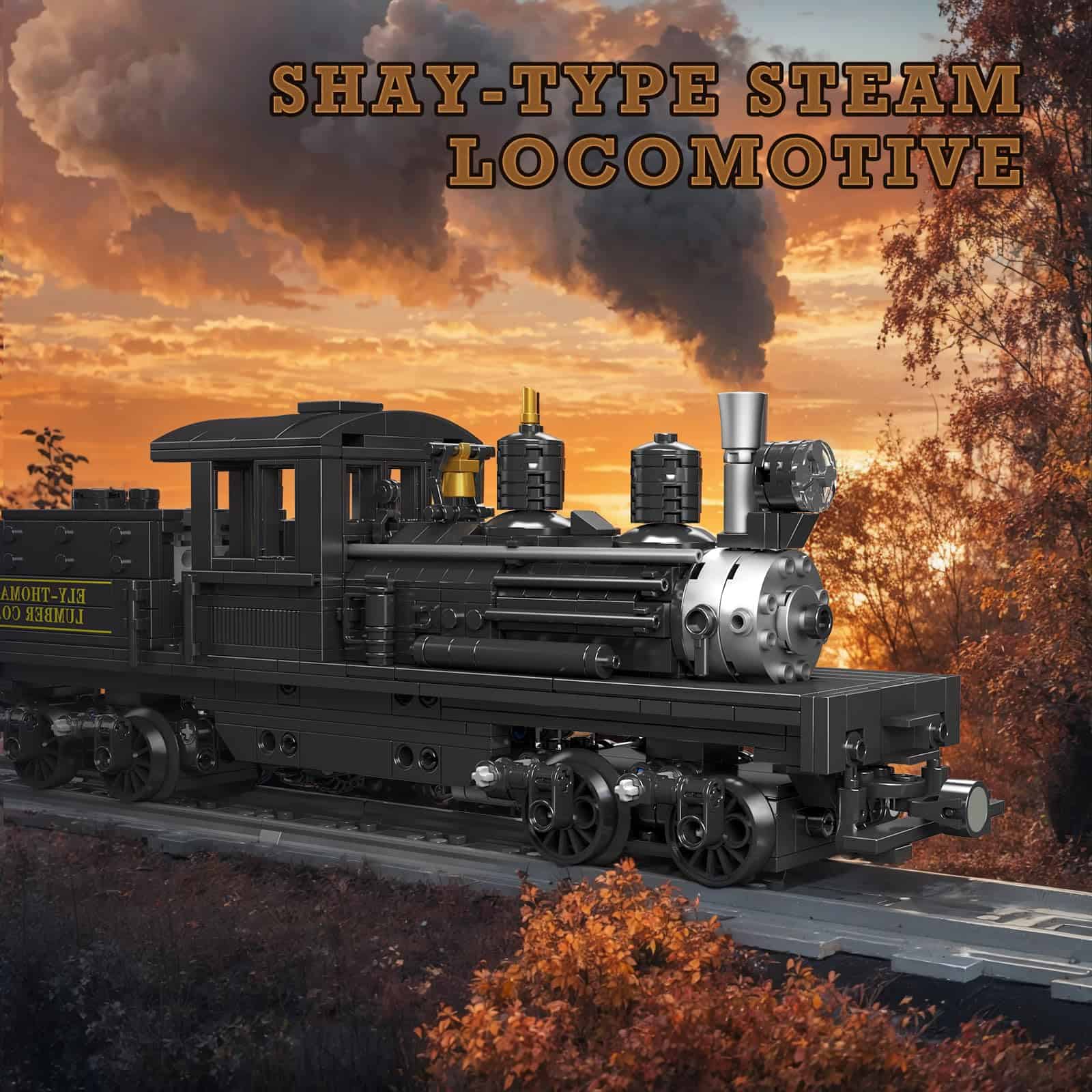 Set de Construcción de Tren JMBricklayer con Luces 51113, - Imagen 3