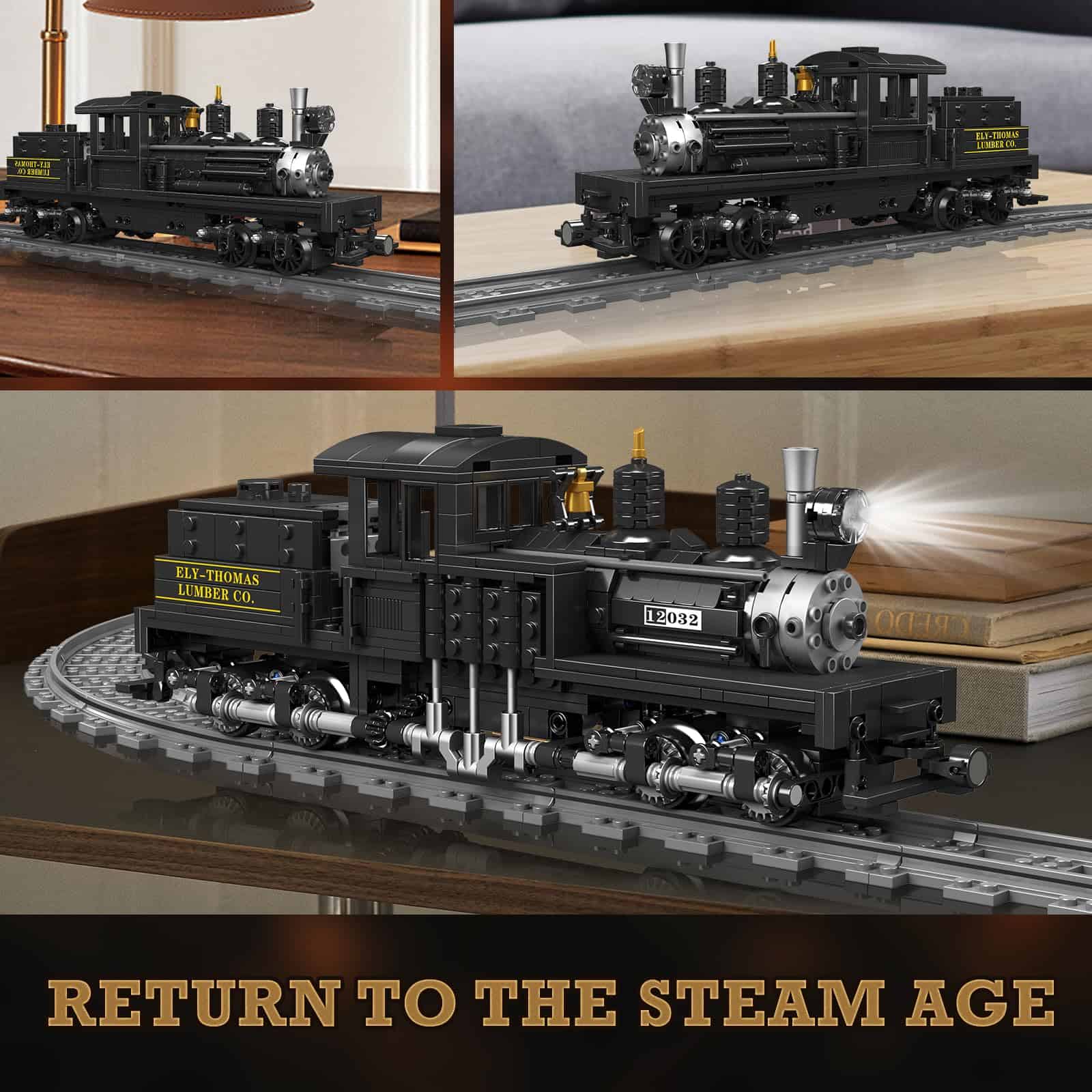 Set de Construcción de Tren JMBricklayer con Luces 51113, - Imagen 5