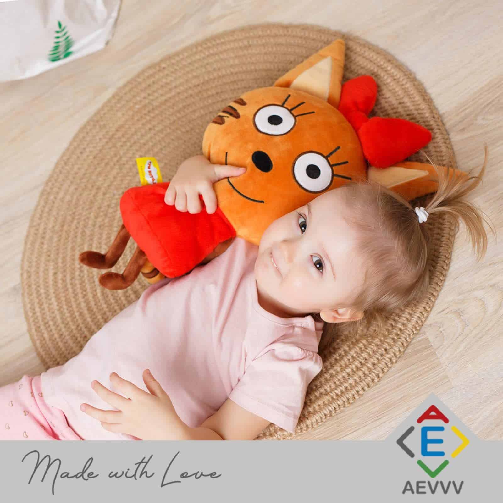 Almohada Suave Cat Karamelka 18" - Tres Gatos Dibujos - Imagen 7