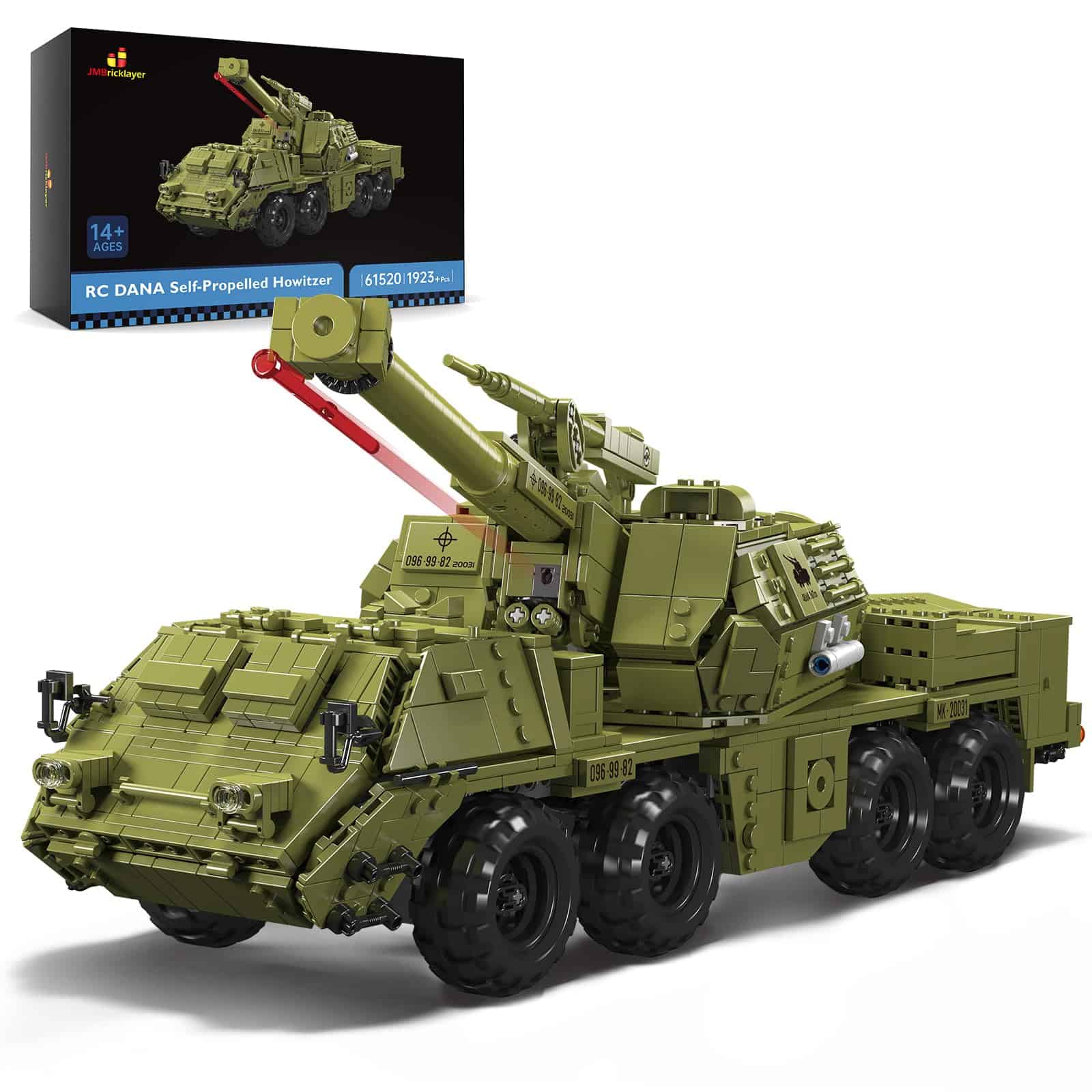 Set de Construcción de Tanque Militar RC JMBricklayer