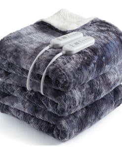 Manta Eléctrica CAROMIO Tamaño King con -Gris Tie-Dye