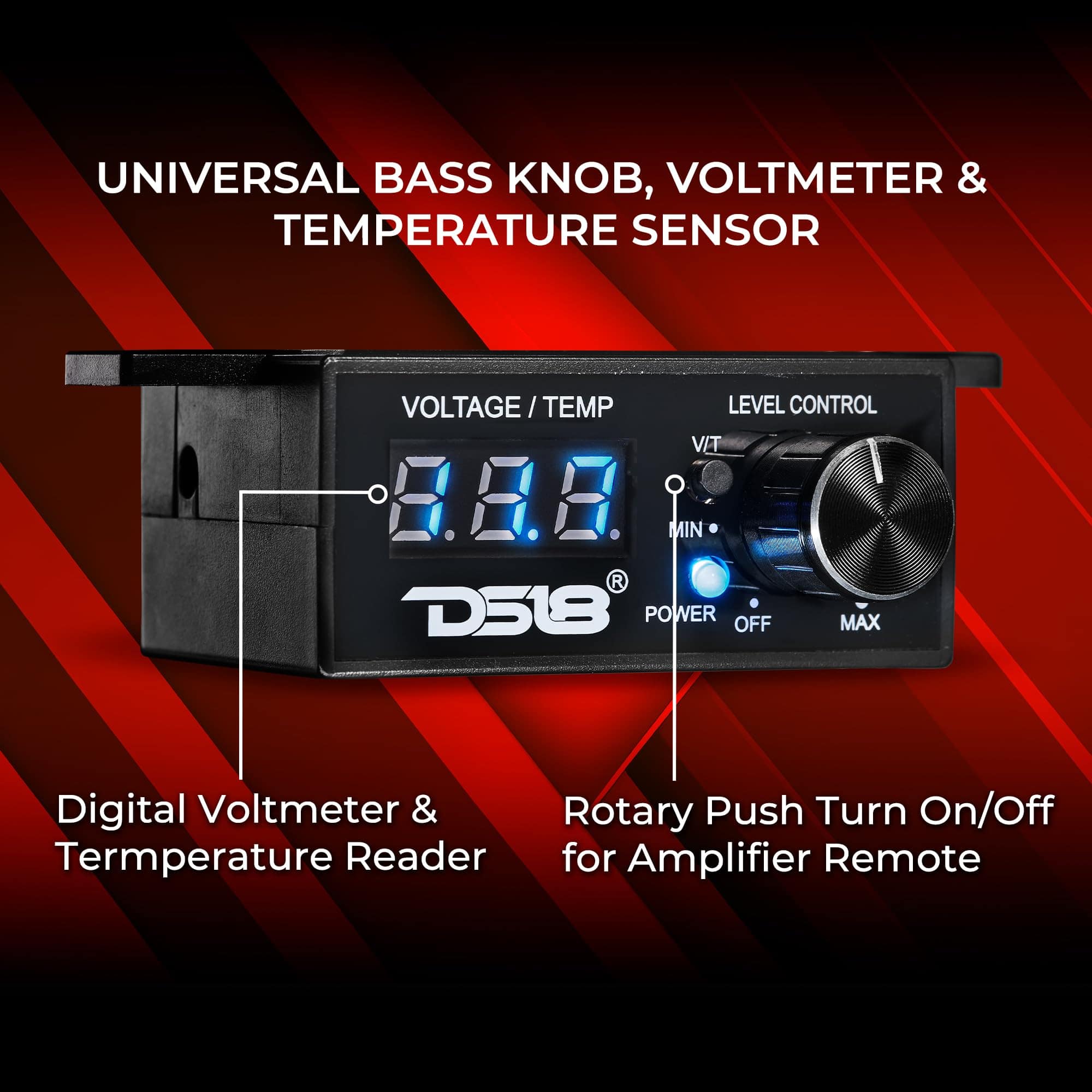 DS18 BKVTR Control de bajos universal con medidor de - Imagen 3