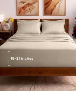 Juego de sábanas California King Mellanni -Arena