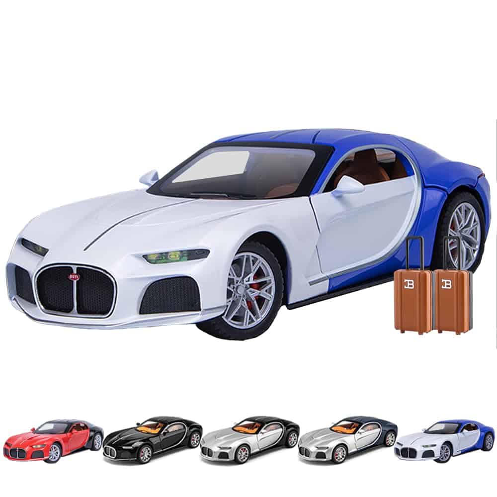 Auto Modelo Addcean 1/24 Bugatti, Coche de Juguete de
