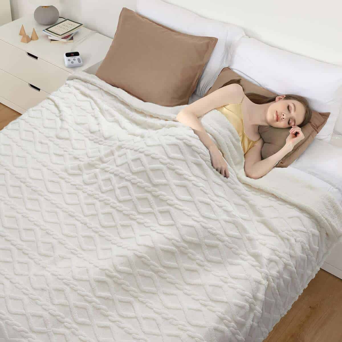 CAROMIO Manta Eléctrica Tamaño King con Control Dual - - Imagen 9