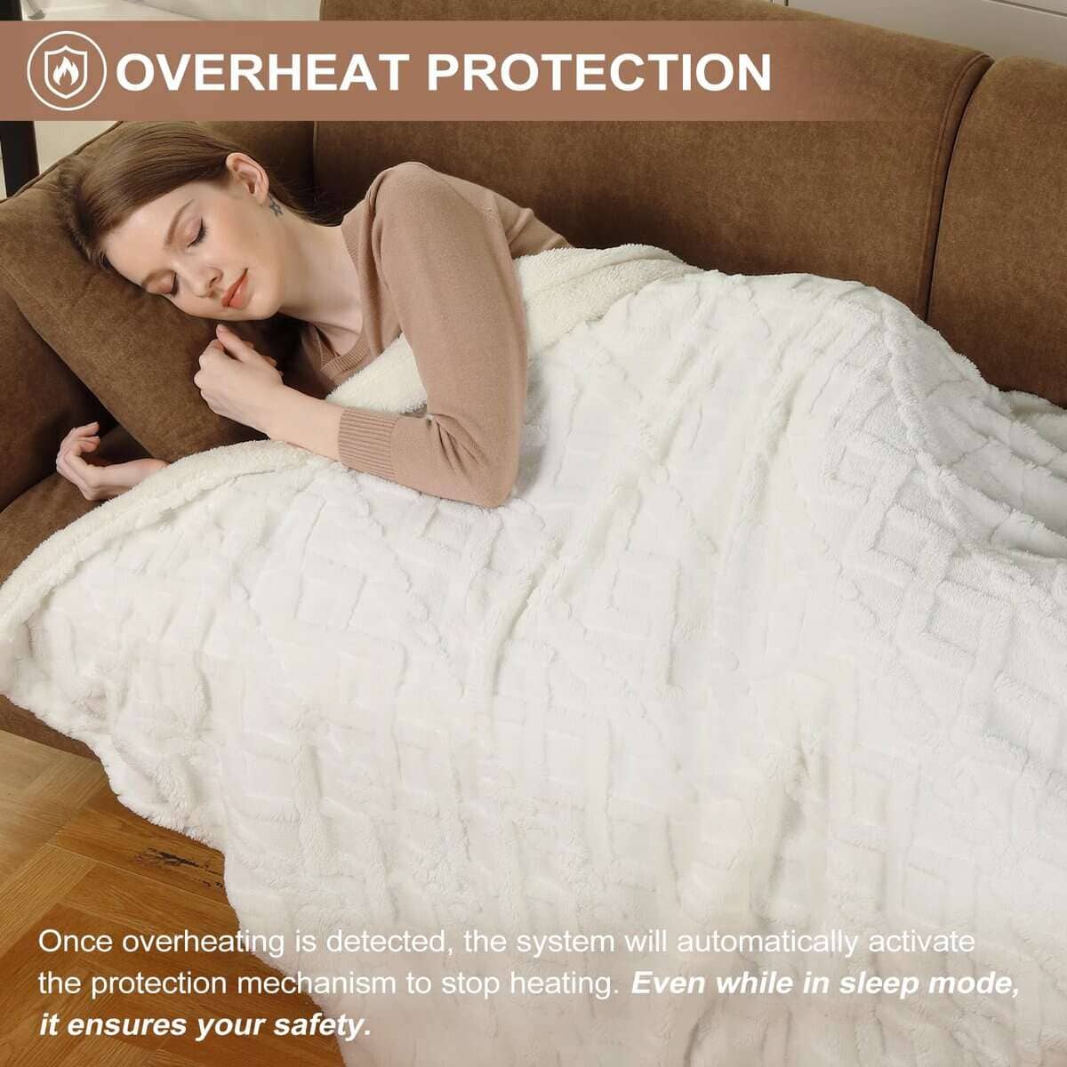 CAROMIO Manta Eléctrica Tamaño King con Control Dual - - Imagen 7