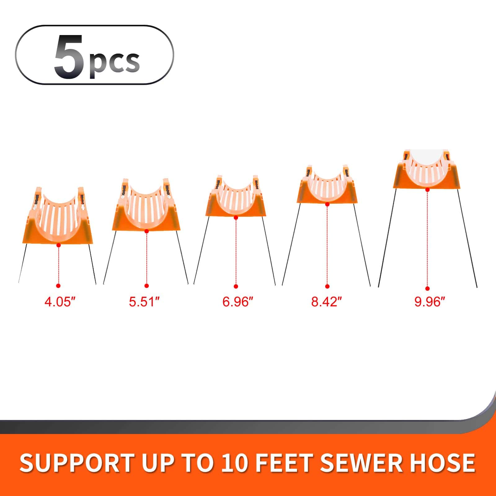 Soporte de Manguera de Drenaje para RV de 10Ft/15Ft/20Ft, - Imagen 4