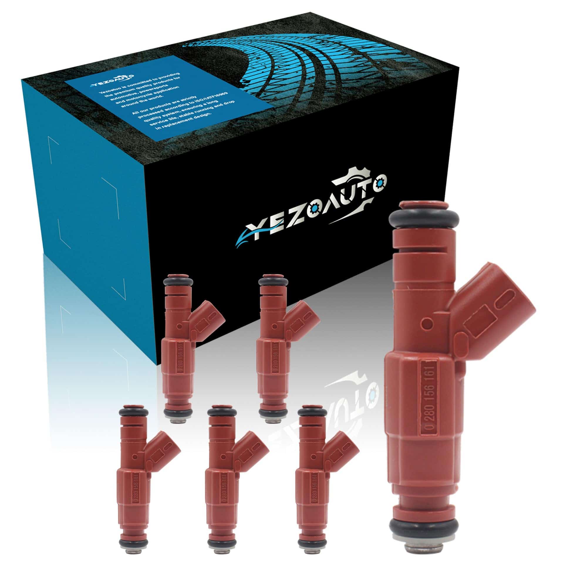 Inyector de Combustible Yezoauto 0280156161 Compatible con