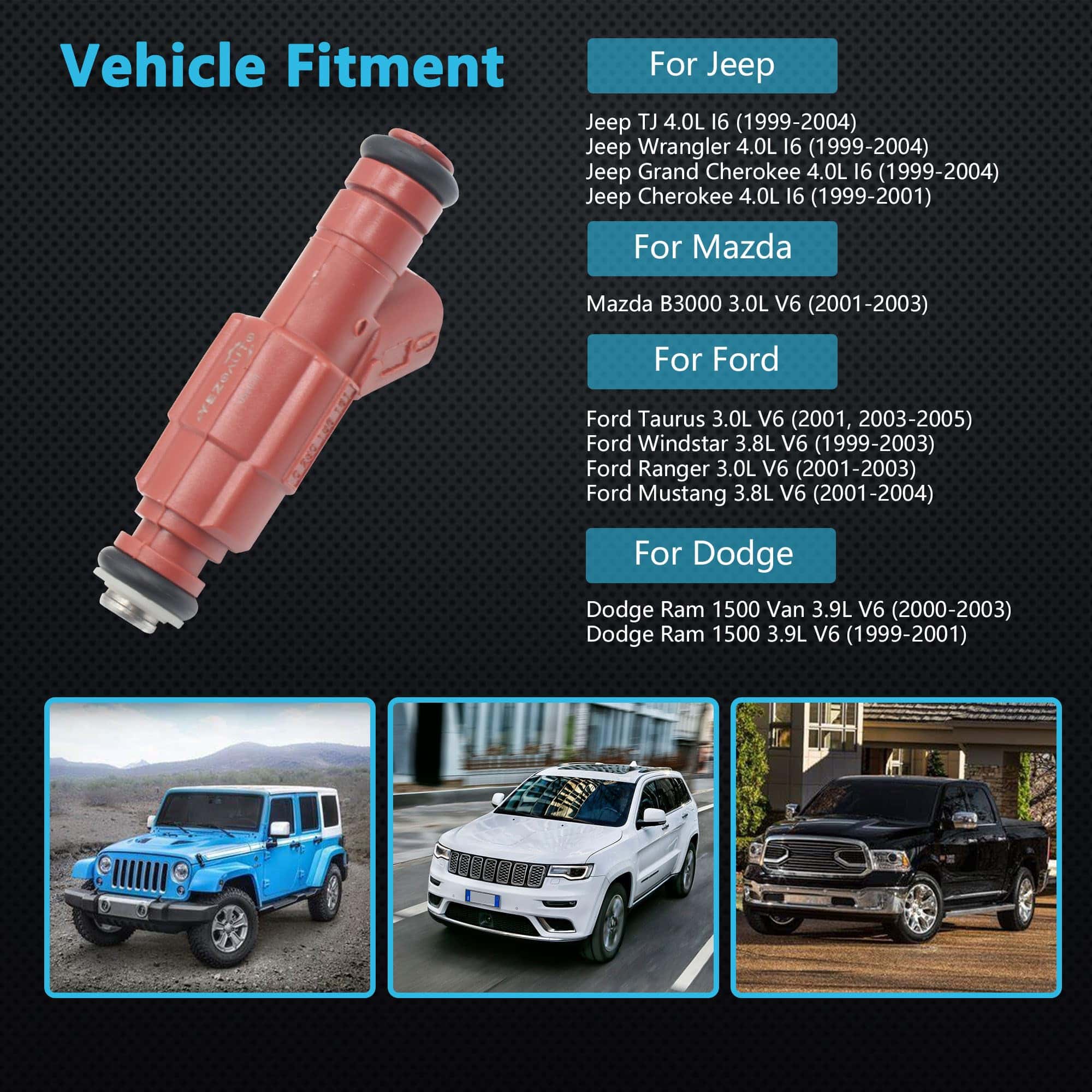 Inyector de Combustible Yezoauto 0280156161 Compatible con - Imagen 4