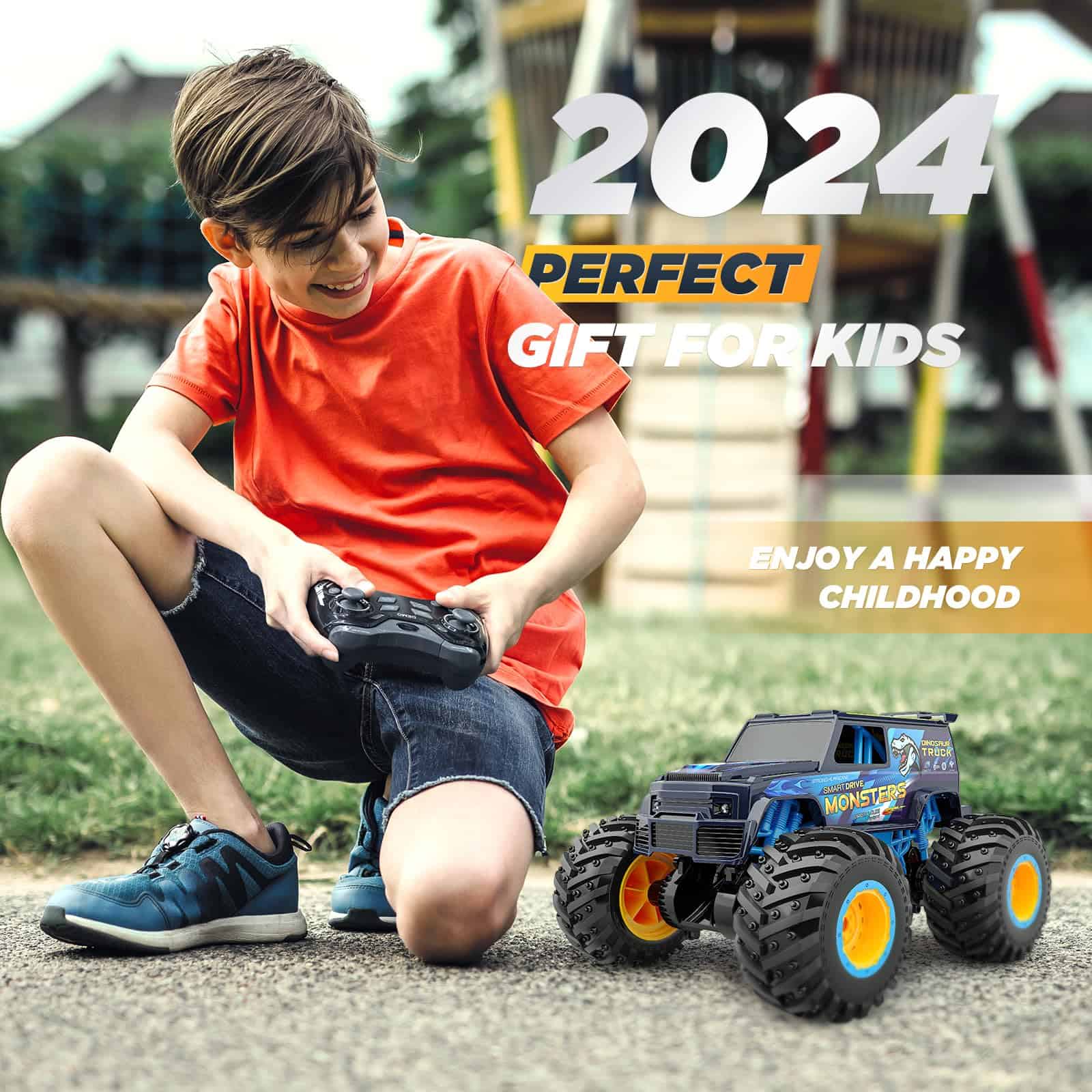 Camión de Control Remoto 4WD, Coche RC Escala 1:10 Monster - Imagen 8