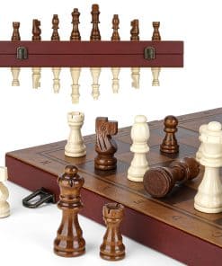 Juego de ajedrez magnético para adultos y niños, tablero de